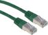 RS PRO Cat6 Male RJ45 to Male RJ45 Ethernet Cable, S/FTP, Green PVC Sheath, 2m