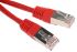 RS PRO Cat6 Male RJ45 to Male RJ45 Ethernet Cable, S/FTP, Red PVC Sheath, 2m