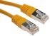 RS PRO Cat6 Male RJ45 to Male RJ45 Ethernet Cable, S/FTP, Yellow PVC Sheath, 3m