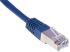 RS PRO Cat6 Male RJ45 to Male RJ45 Ethernet Cable, S/FTP, Blue PVC Sheath, 10m
