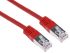 RS PRO Cat6 Male RJ45 to Male RJ45 Ethernet Cable, S/FTP, Red PVC Sheath, 1m