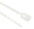 HellermannTyton Cable Tie, Releasable, 110mm x 2 mm, Natural Nylon, Pk-100