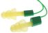 3M E.A.R Ultrafit Corded Reusable Ear Plugs, 14dB, Green, 50 Pairs per Package
