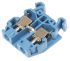Entrelec SNA Reihenklemmenblock Einfach Blau, 4mm², 500 V ac / 30A
