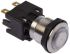 Schurter Double Pole Double Throw (DPDT) Latching Blue LED Push Button Switch, IP64, 19 (Dia.)mm, Panel Mount, 125/250V