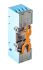 Support relais Releco série MRC 8 contacts, Rail DIN, 250V c.a., pour Relais temporisés série C80