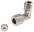 Legris Stainless Steel Pipe Fitting, 90° Elbow, Male BSPT 1/4in