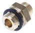 Legris Brass Pipe Fitting, Straight Compression Coupler, Male G 1/4in to Female 8mm