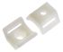 HellermannTyton Self Adhesive Natural Cable Tie Mount 12 mm x 13.5mm, 8mm Max. Cable Tie Width