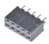 Samtec SQT Series Straight Through Hole Mount PCB Socket, 10-Contact, 2-Row, 2mm Pitch, Solder Termination