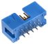 TE Connectivity AMP-LATCH Series Straight Through Hole PCB Header, 10 Contact(s), 2.54mm Pitch, 2 Row(s), Shrouded