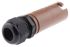 ITT Cannon, Veam Snaplock IP65 Brown Cable Mount 1P Industrial Power Socket, Rated At 250A, 1.0 kV