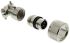 ITT Cannon, CA-COM 6 Way Cable Mount MIL Spec Circular Connector Plug, Pin Contacts,Shell Size 14S, Bayonet Coupling