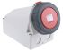 MENNEKES IP67 Red Wall Mount 4P Right Angle Socket, Rated At 63A, 415 V