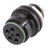 binder Circular Connector, 5 Contacts, Cable Mount, Miniature Connector, Socket, Female, IP67, 720 Series