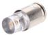 Marl White LED Indicator Lamp, 24 → 28V dc, Midget Groove Base, 4.9mm Diameter, 9200mcd