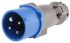 Legrand, HYPRA IP44 Blue Cable Mount 3P+E Industrial Power Plug, Rated At 16A, 230 V