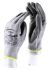 Ansell Hyflex Grey Cut Resistant Dyneema Work Gloves, Size 8, Medium, Polyurethane Coated