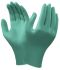 Ansell TouchNTuff® Green Powder-Free Nitrile Disposable Gloves, Size 9.5-10, XL, Food Safe, 100 per Pack