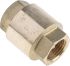 RS PRO Brass Single Check Valve, BSPP 1/2in, 12 bar