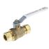 RS PRO Brass Reduced Bore, 2 Way, Ball Valve 15mm, 15mm