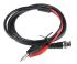 RS PRO Male BNC to Male 4mm Banana Plug x 2 Coaxial Cable, 1.2m, RG58 Coaxial, Terminated