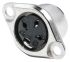RS PRO 3 Pole Din Socket, 1A, 100 V ac, Push Lock, Female, Chassis Mount