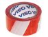 RS PRO Red/White High-Density Polyethylene 100m Barrier Tape, 0.02mm Thickness