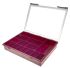 Raaco 15 Cell Red PP Compartment Box, 57mm x 338mm x 260mm