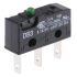 ZF Button Micro Switch, Tab Terminal, 100 mA @ 250 V dc, SPDT
