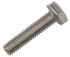 RS PRO Plain Stainless Steel Hex, Hex Bolt, M6 x 25mm