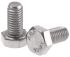 RS PRO Plain Stainless Steel Hex, Hex Bolt, M8 x 16mm