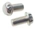 System Zero Zinc Plated Flange Button Steel Tamper Proof Security Screw, M3 x 6mm