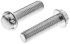 System Zero Zinc Plated Flange Button Steel Tamper Proof Security Screw, M3 x 12mm