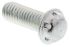 System Zero Zinc Plated Flange Button Steel Tamper Proof Security Screw, M4 x 12mm