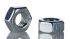 RS PRO, Bright Zinc Plated Steel Hex Nut, DIN 934, M5