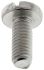 RS PRO Slot Pan A2 304 Stainless Steel Machine Screws DIN 85, M4x10mm
