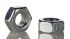 RS PRO, Bright Zinc Plated Steel Hex Nut, DIN 934, M10