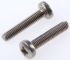 RS PRO Pozi Pan A2 304 Stainless Steel Machine Screws DIN 7985, M4x20mm