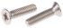 RS PRO Pozi Countersunk A2 304 Stainless Steel Machine Screws DIN 965, M4x16mm