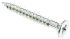 RS PRO Pozidriv Countersunk Steel Wood Screw Bright Zinc Plated, Clear Passivated, No. 10 Thread, 1.1/2in Length