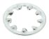 Bright Zinc Plated Steel Internal Tooth Shakeproof Washer, M10