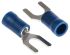 RS PRO Insulated Crimp Spade Connector, 1.5mm² to 2.5mm², 16AWG to 14AWG, M5 Stud Size Vinyl, Blue