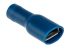 Terminal de lengüeta hembra aislado de color Azul RS PRO de crimpar, 6.3 x 0.8mm, 1.5mm² → 2.5mm², long. 21.5mm, de