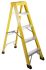 RS PRO Fibreglass 5 steps Step Ladder, 1.33m platform height