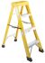RS PRO Fibreglass 4 steps Step Ladder, 1.0m platform height