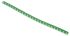HellermannTyton Helagrip Slide On Cable Markers, White on Green, Pre-printed "5", 1 → 3mm Cable