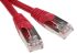 RS PRO Cat5e Male RJ45 to Male RJ45 Ethernet Cable, F/UTP, Red PVC Sheath, 0.5m