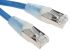 RS PRO Cat5e Male RJ45 to Male RJ45 Ethernet Cable, F/UTP, Blue PVC Sheath, 0.5m