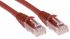 RS PRO Cat6 Male RJ45 to Male RJ45 Ethernet Cable, U/UTP, Red LSZH Sheath, 3m